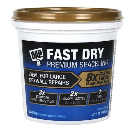 Fast Dry Premium Ready To Use Off-White Spackling And Patching Compound 1 Qt
